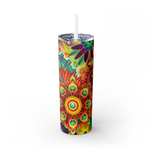 Der erste Trippy Space – The Alien Maars® Skinny Tumbler mit Strohhalm 20oz