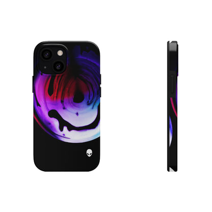 "Exploring Contrasts: A Colorful Dance of Luminance and Chromatic Aberration" - The Alien Tough Phone Cases