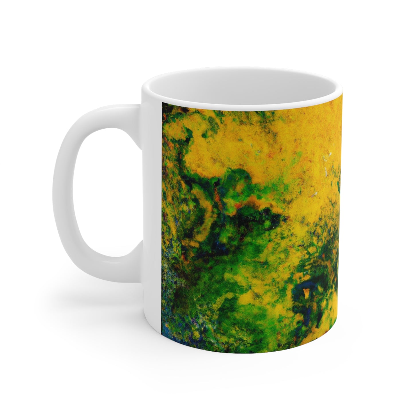 "Explorando texturas coloridas" - Taza de cerámica The Alien 11 oz