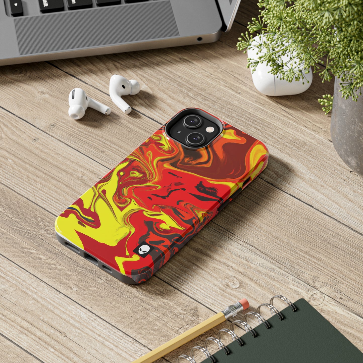 "Abstract Energy in Motion" - The Alien Tough Phone Cases