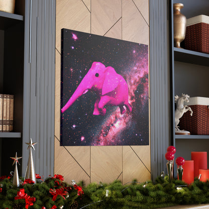 "Exploración majestuosa del elefante rosa" - The Alien Canva