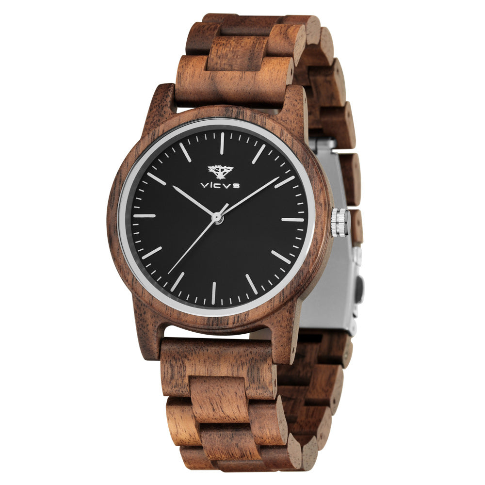 Zebra Fashion Wooden Quartz Watch