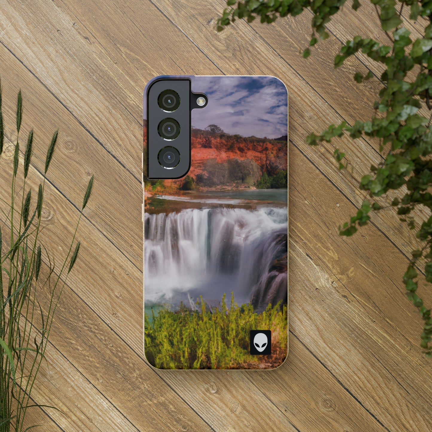 "Capturing Nature's Beauty: Crafting an Iconic Landscape in Vibrant Art" - The Alien Eco-friendly Cases