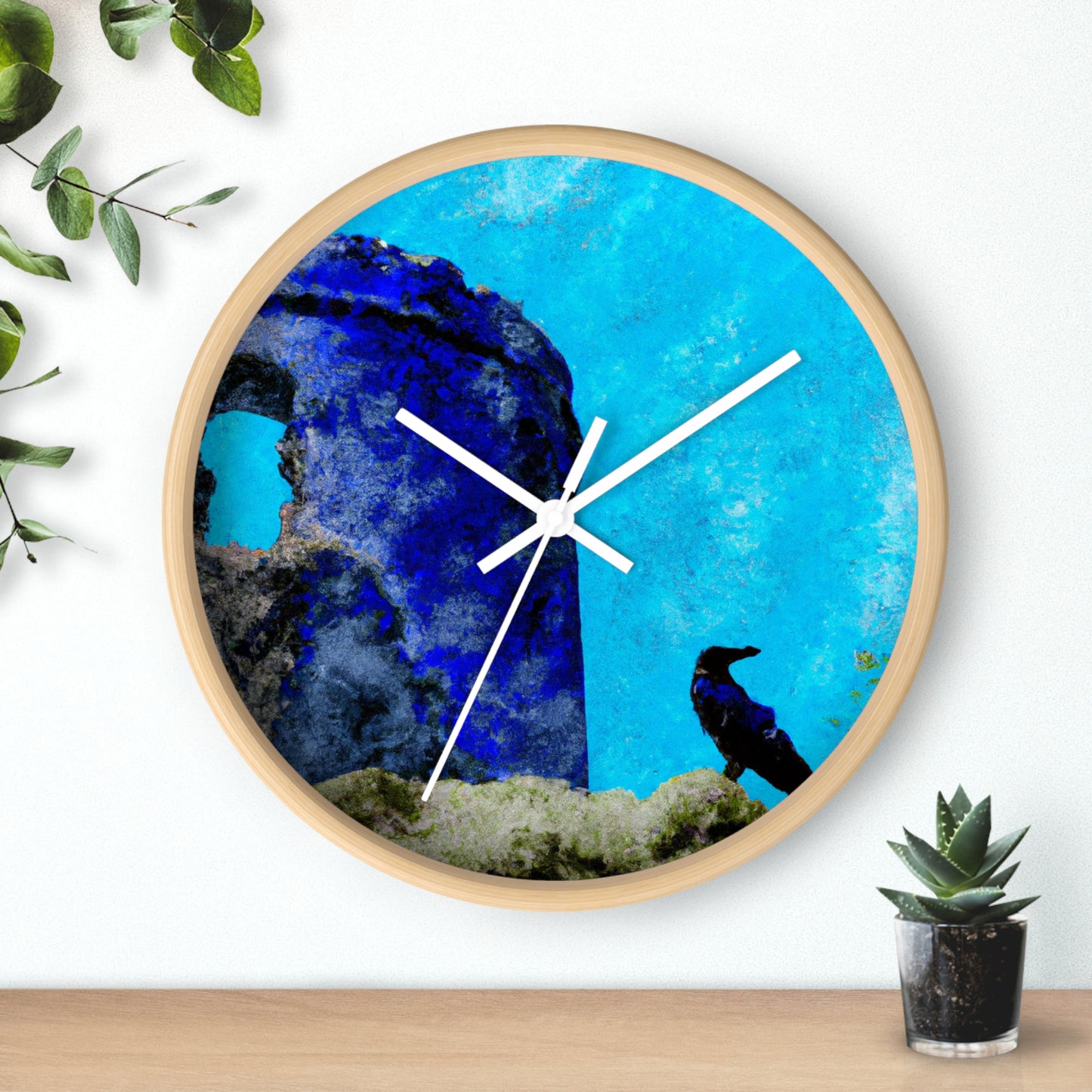 "Crow's Perch on a Waning Tower" - The Alien Wall Clock