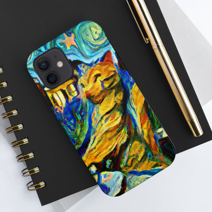 "Un gato entre las hojas de té celestiales" - The Alien Tough Phone Cases