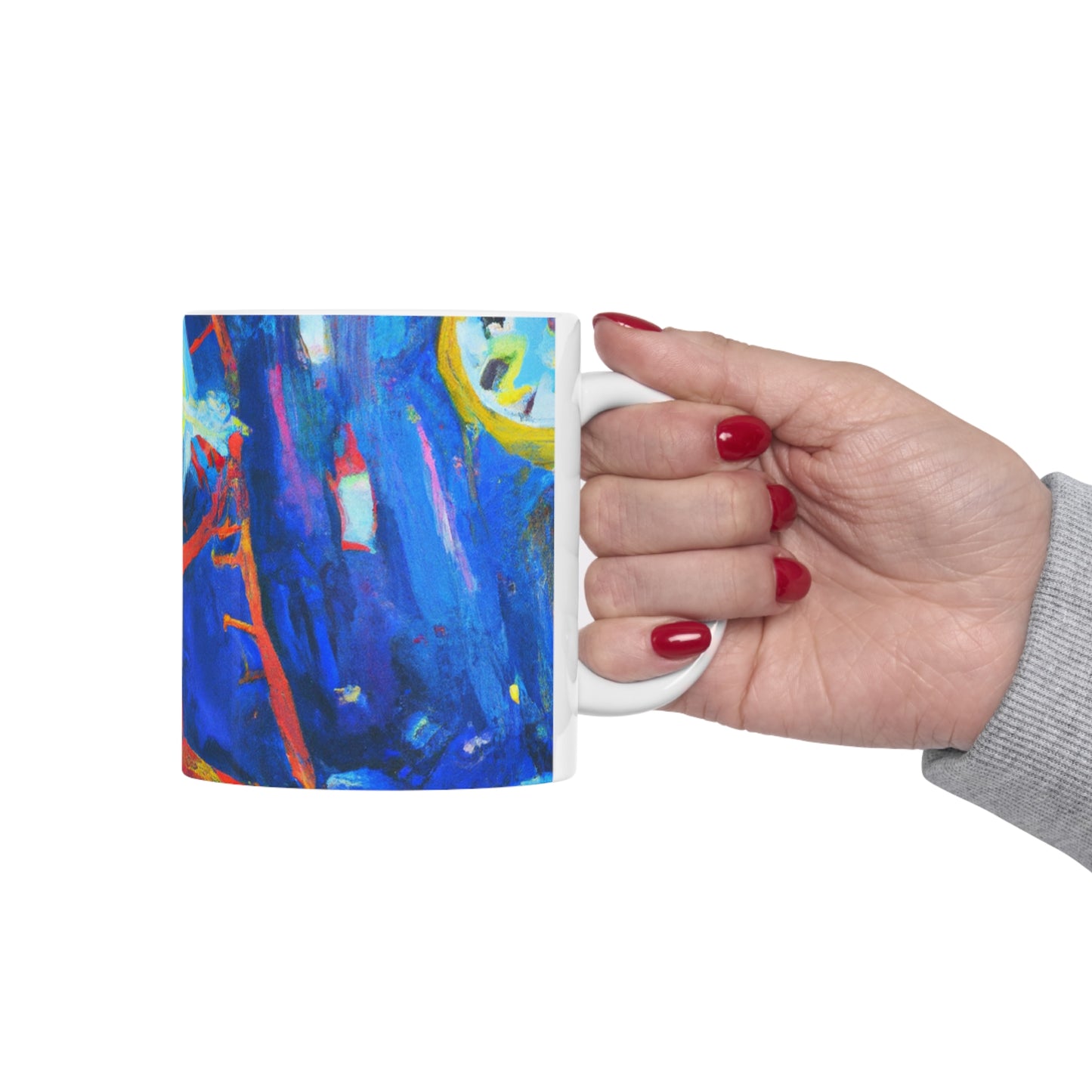 "Un paso a través de los tiempos" - Taza de cerámica The Alien 11 oz