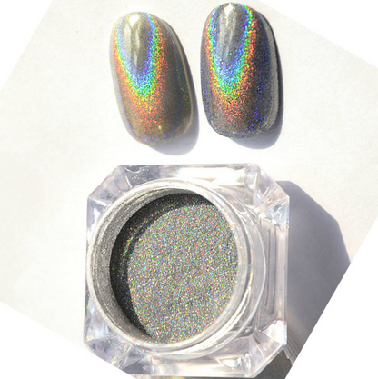 Nagel-Regenbogen-Puder, Laser-Spiegelpulver