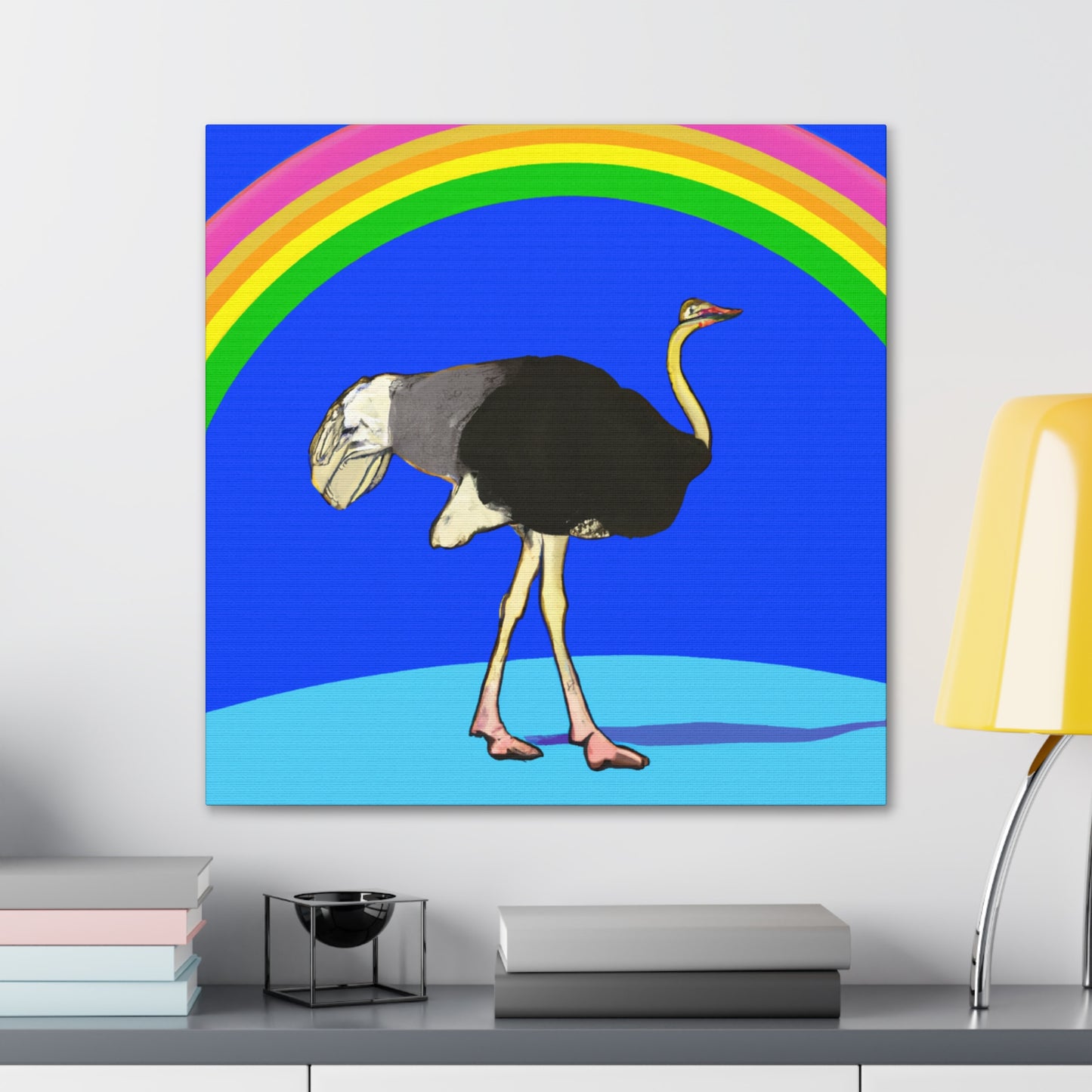 „Bridging the Divide: The Ostrich's Rainbow“ – The Alien Canva