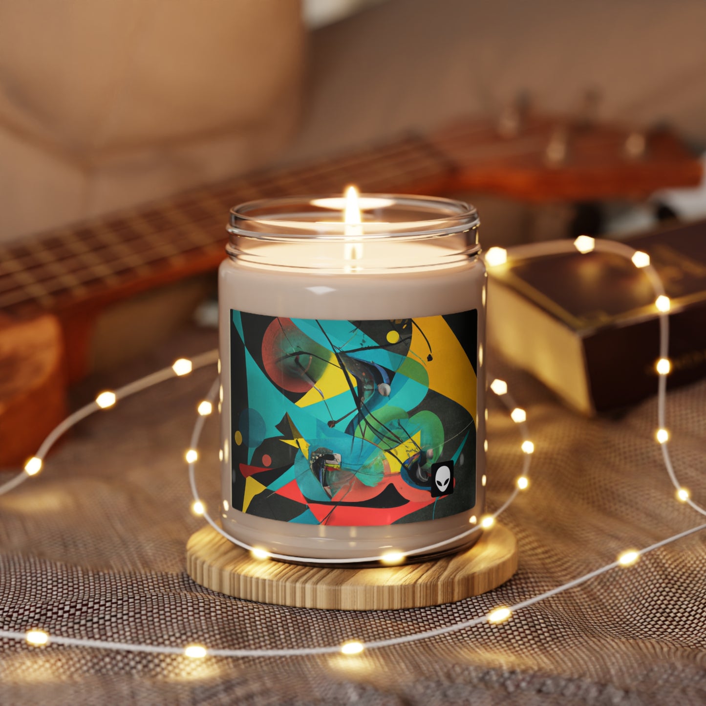 "Illusionary Perspective: A Colorful Dance of Light" - The Alien Eco-friendly Soy Candle