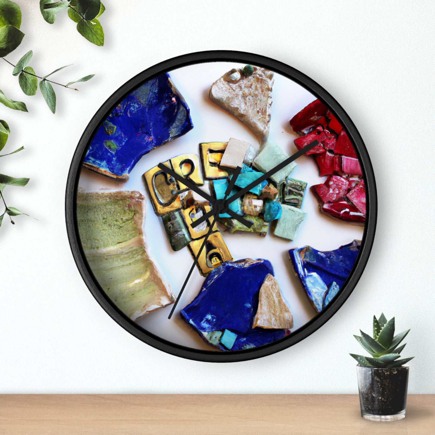 "A Mosaic of Resilience: A Creative Exploration of Strength and Endurance" - The Alien Wall Clock