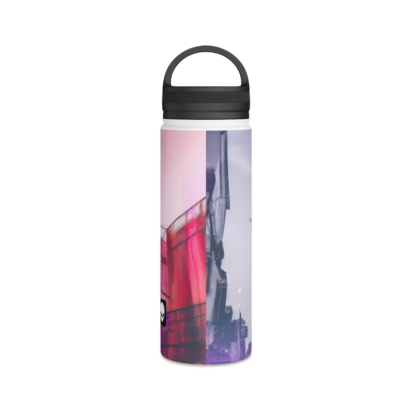 "Exploring Photographs in Color" - The Alien Stainless Steel Water Bottle, Handle Lid