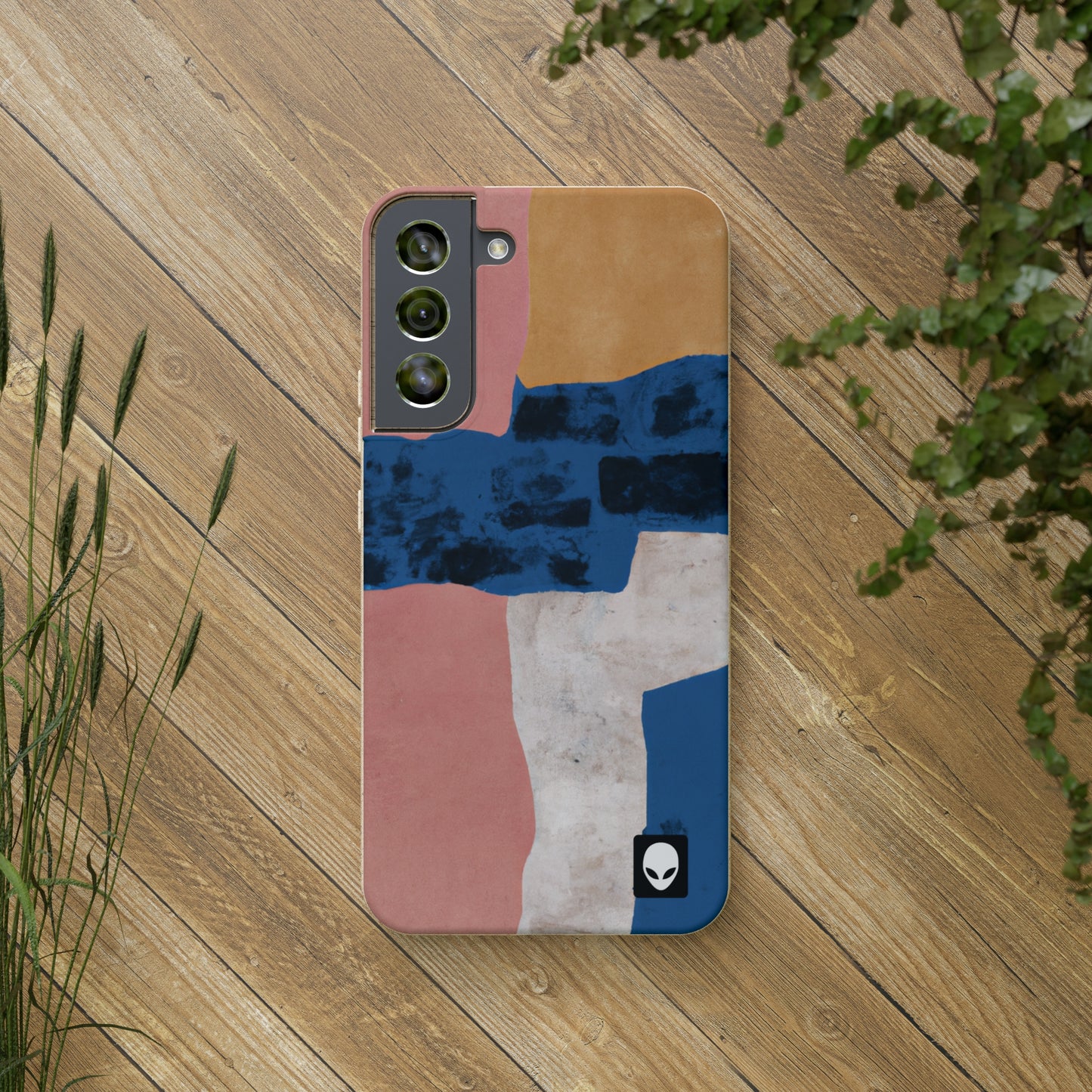 „Zusammenspiel von Licht und Schatten: Eine abstrakte Collage“ – The Alien Eco-Friendly Cases