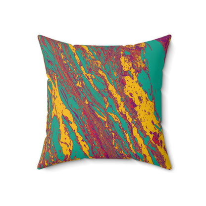 Visionary Vibes - The Alien Spun Polyester Square Pillow