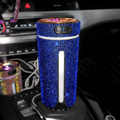 Luxus Diamant Auto Luftbefeuchter LED Licht Auto Diffusor Auto Luftreiniger Aromatherapie Diffusor Lufterfrischer Auto Zubehör Für Frau