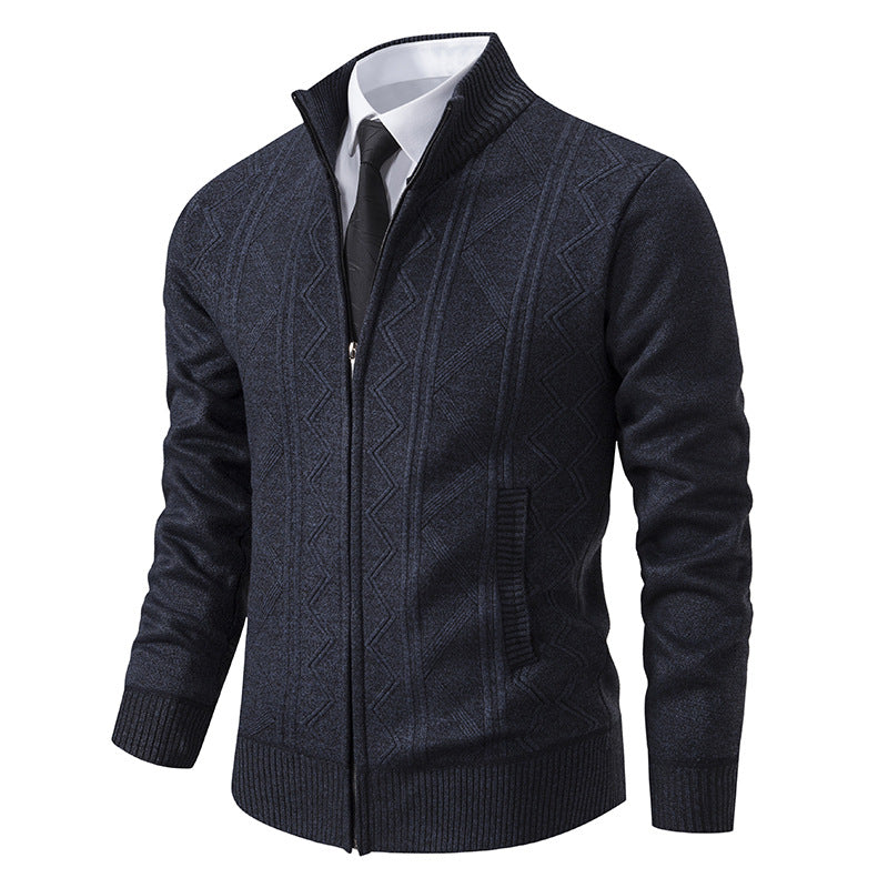 Men's Casual Loose Cardigan Sweater Knitted Jacket