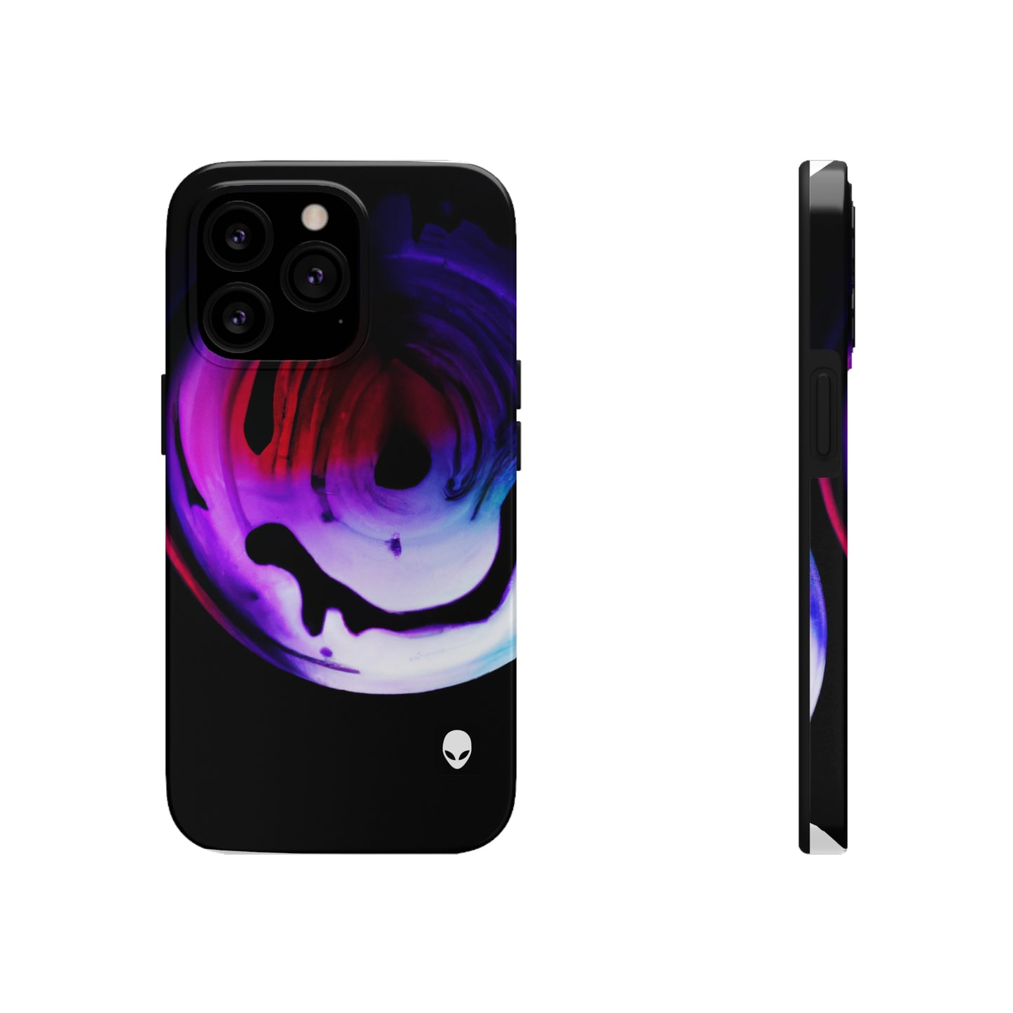 "Exploring Contrasts: A Colorful Dance of Luminance and Chromatic Aberration" - The Alien Tough Phone Cases