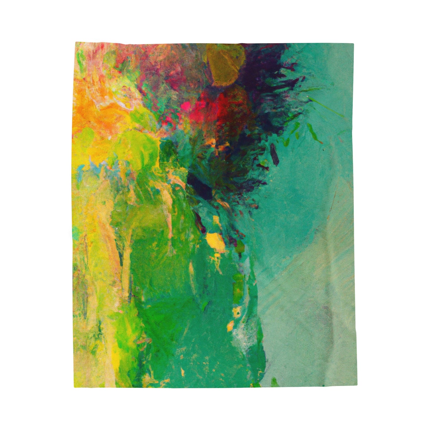 "A Lazy Summer's Day: An Abstract Ode" - The Alien Velveteen Plush Blanket