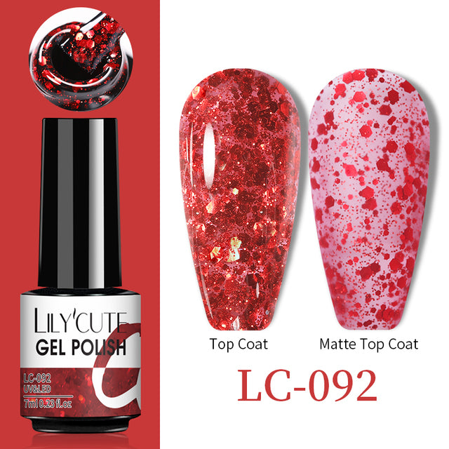 Esmalte de uñas en gel térmico que cambia de color