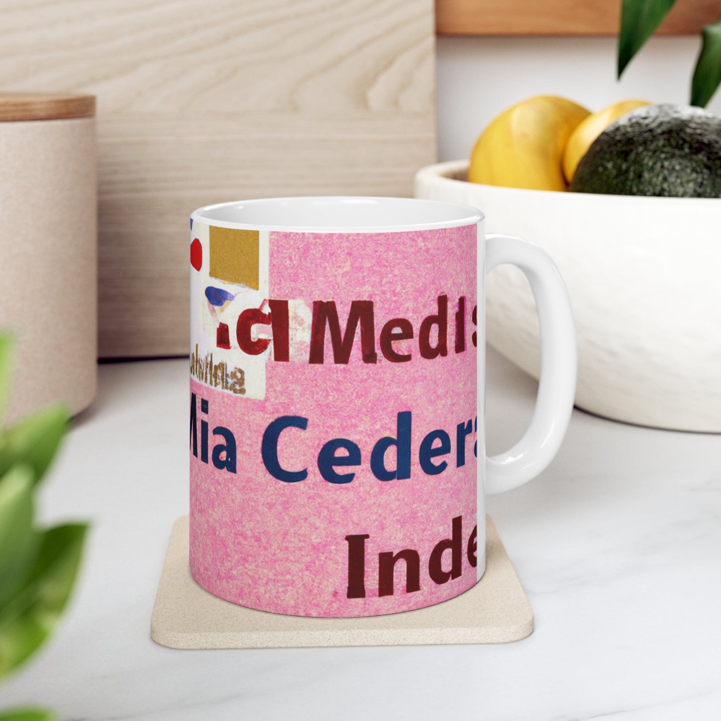 "Building an Online Identity: A Social Media Collage" - The Alien Ceramic Mug 11 oz