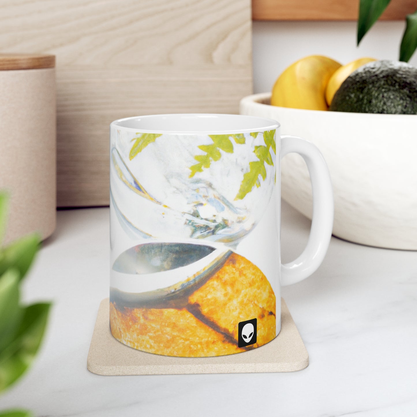 "Earth's Splendor: A Colorful Collage of Natural Wonders" - The Alien Ceramic Mug 11 oz