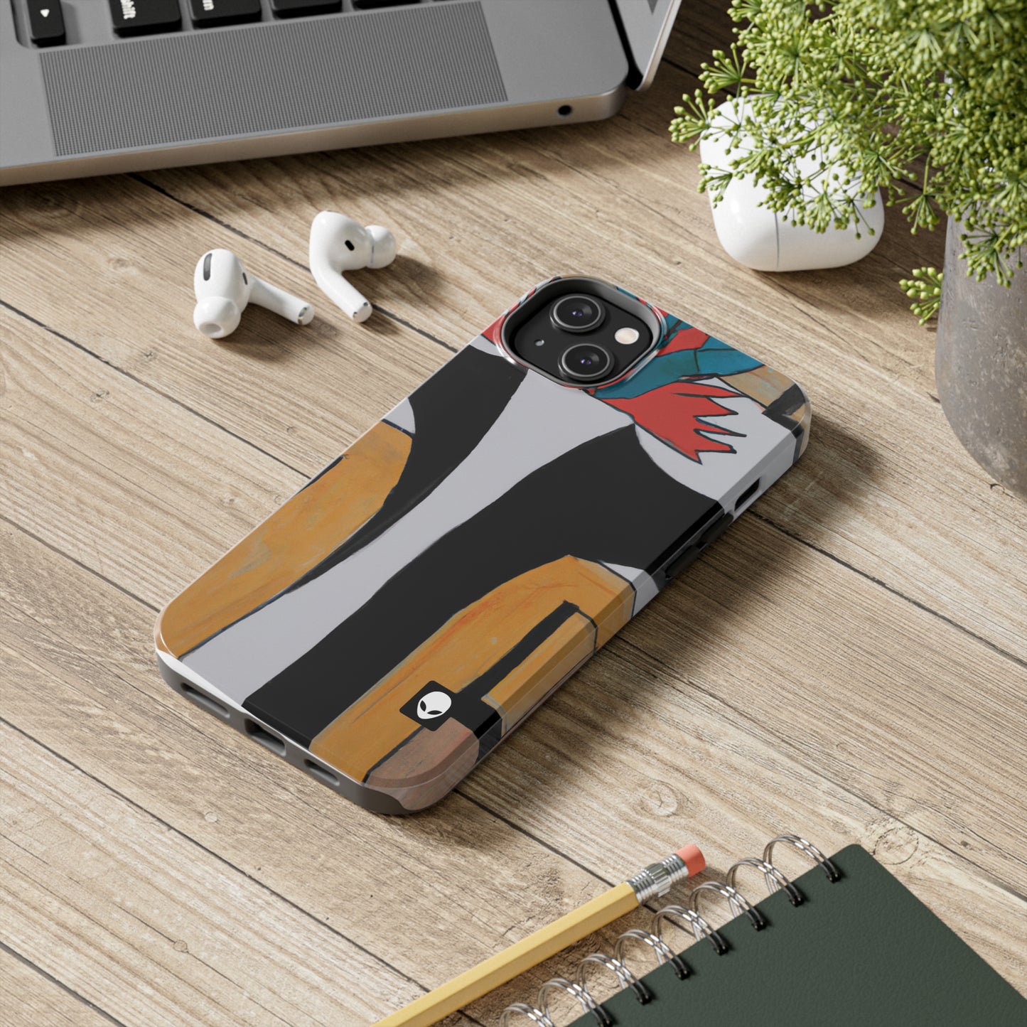 "Explorando el equilibrio y los patrones en el arte abstracto" - The Alien Tough Phone Cases