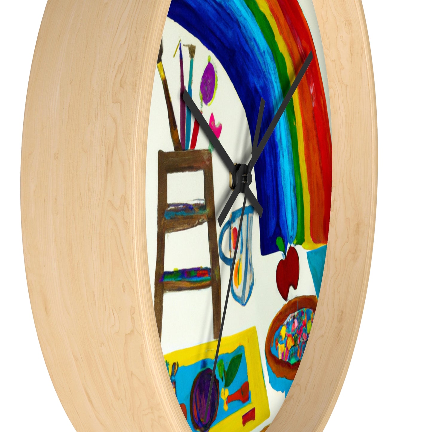 "Un fantástico arco iris de posibilidades" - El reloj de pared alienígena