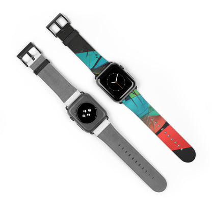 „Illusionary Perspective: A Colorful Dance of Light“ – Das Alien-Uhrenarmband für die Apple Watch