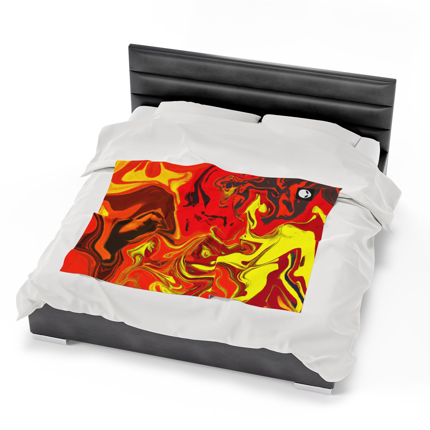 "Abstract Energy in Motion" - The Alien Velveteen Plush Blanket