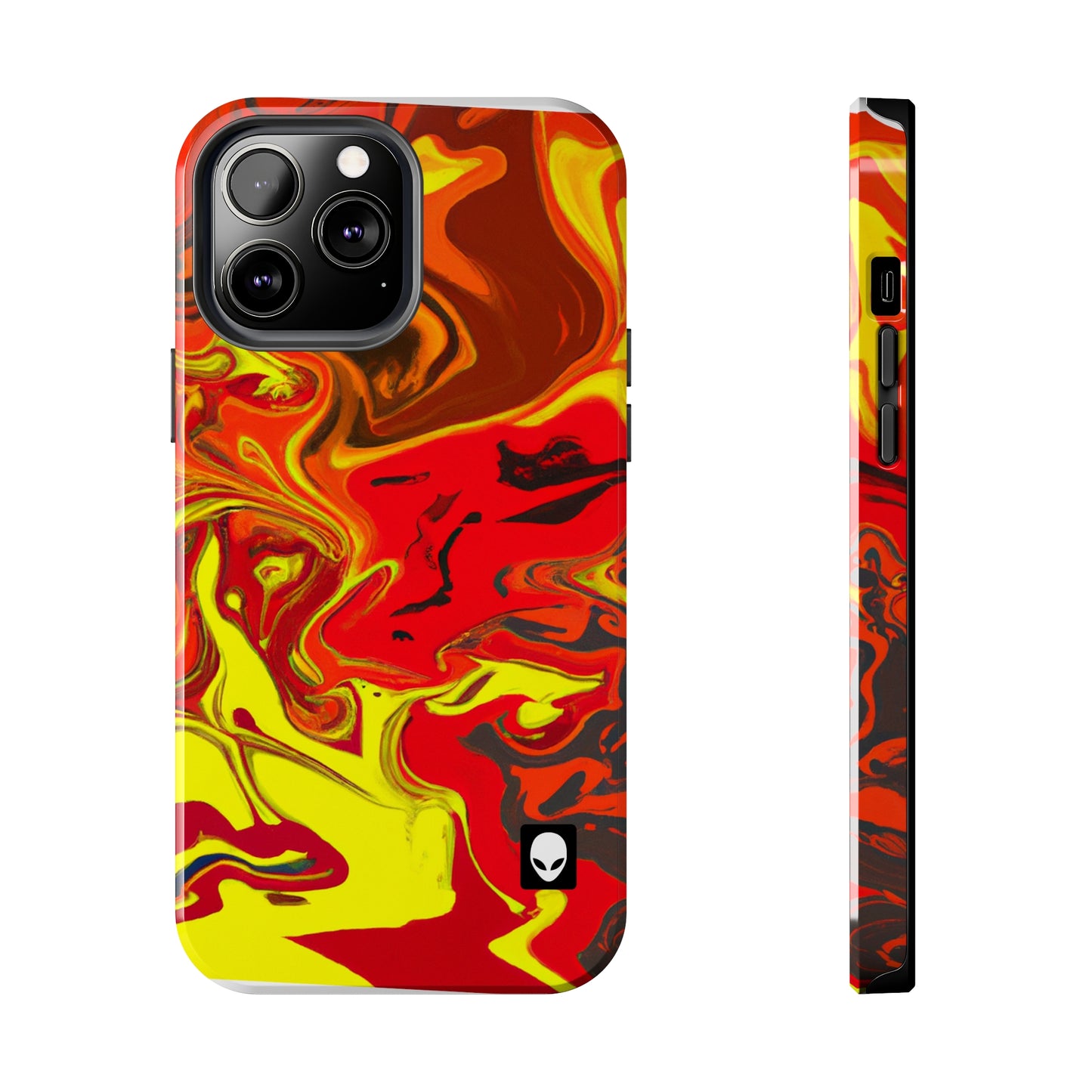 "Abstract Energy in Motion" - The Alien Tough Phone Cases