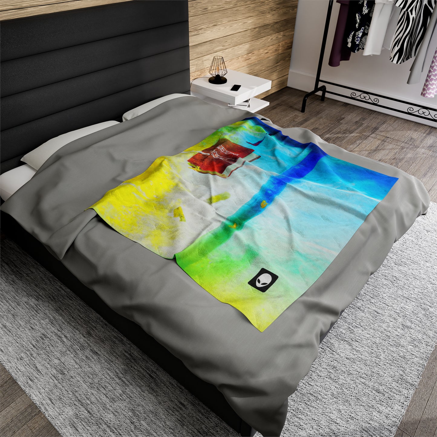 "Exploring My World through Art: Capturing the Memories of Places Visited" - The Alien Velveteen Plush Blanket