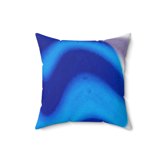 „Erleuchtete Reflexion: Licht und Schatten durch Kunst erforschen“ – Das Alien Square Pillow