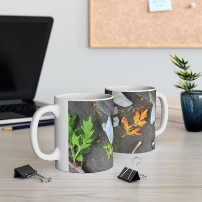 "Elementos de la naturaleza: creación de un paisaje creativo" - Taza de cerámica The Alien de 11 oz