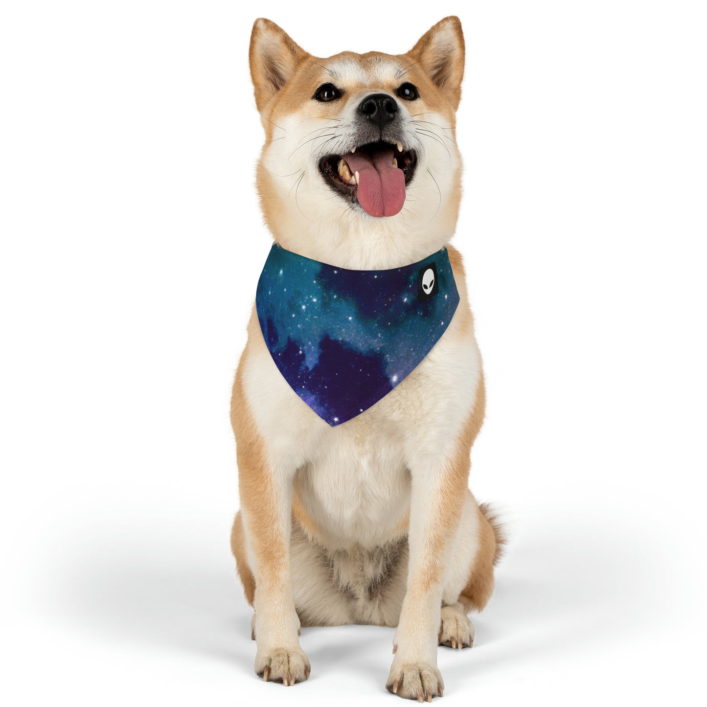 "Midnight Celestial Symphony" - The Alien Pet Bandana Collar