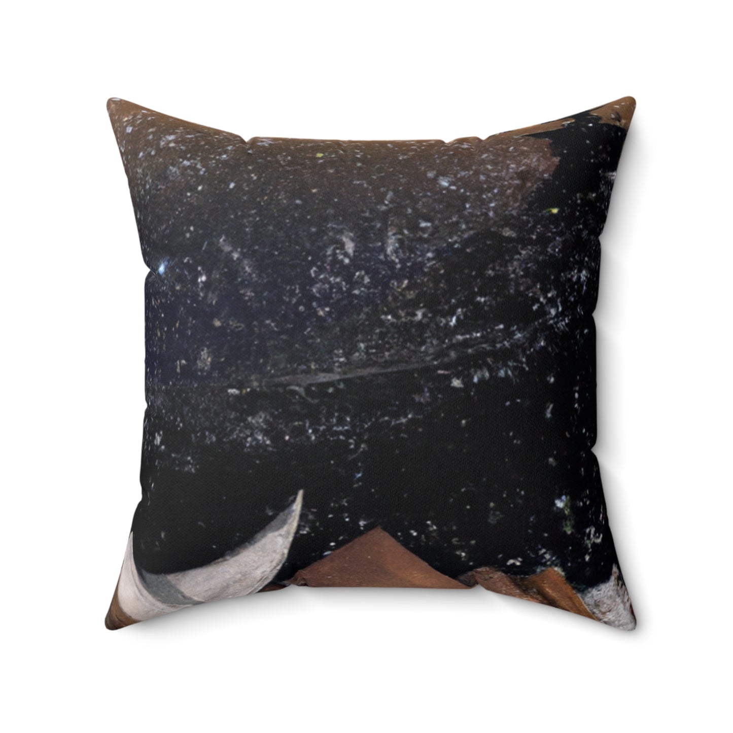 "A Tale of Storytelling Art: A Mixed Media Masterpiece" - The Alien Square Pillow