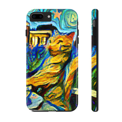 "A Cat Amongst the Celestial Tea Leaves" - The Alien Tough Phone Cases