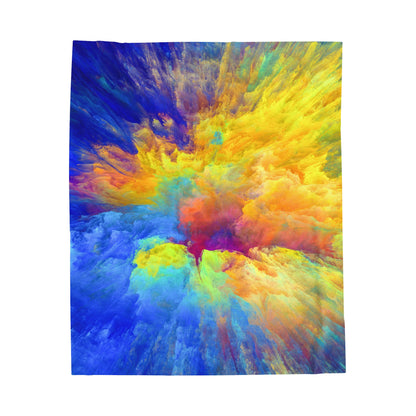 Vibrant Tangles - The Alien Velveteen Plush Blanket