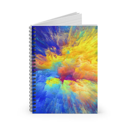 Vibrant Tangles - The Alien Spiral Notebook (Ruled Line)