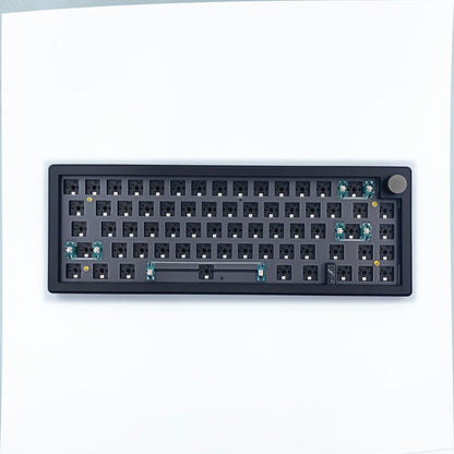 Kit de teclado mecánico retroiluminado RGB de enchufe caliente con soporte de perilla DIY personalizado de tres modelos