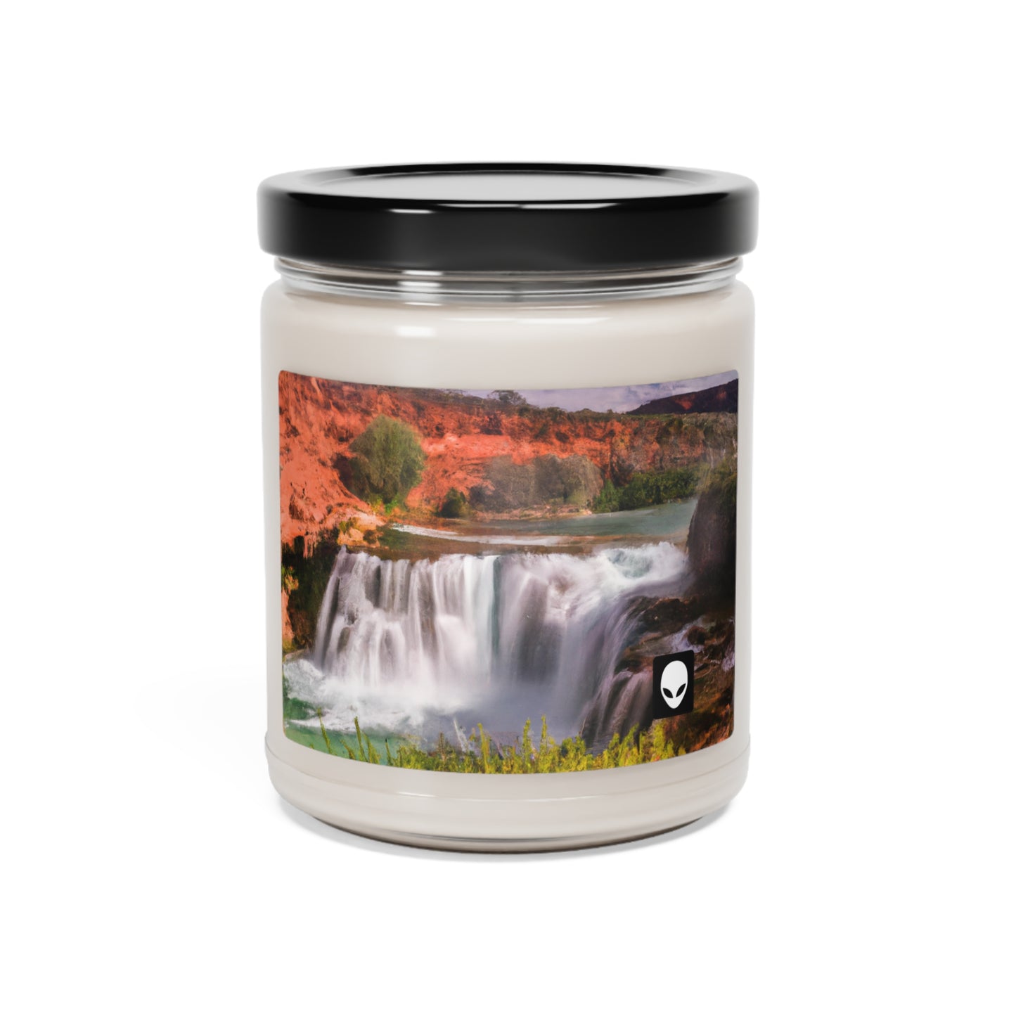 "Capturing Nature's Beauty: Crafting an Iconic Landscape in Vibrant Art" - The Alien Eco-friendly Soy Candle