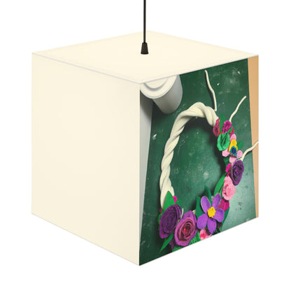 „Floral WhiRLwind“ – Die Alien Light Cube Lampe