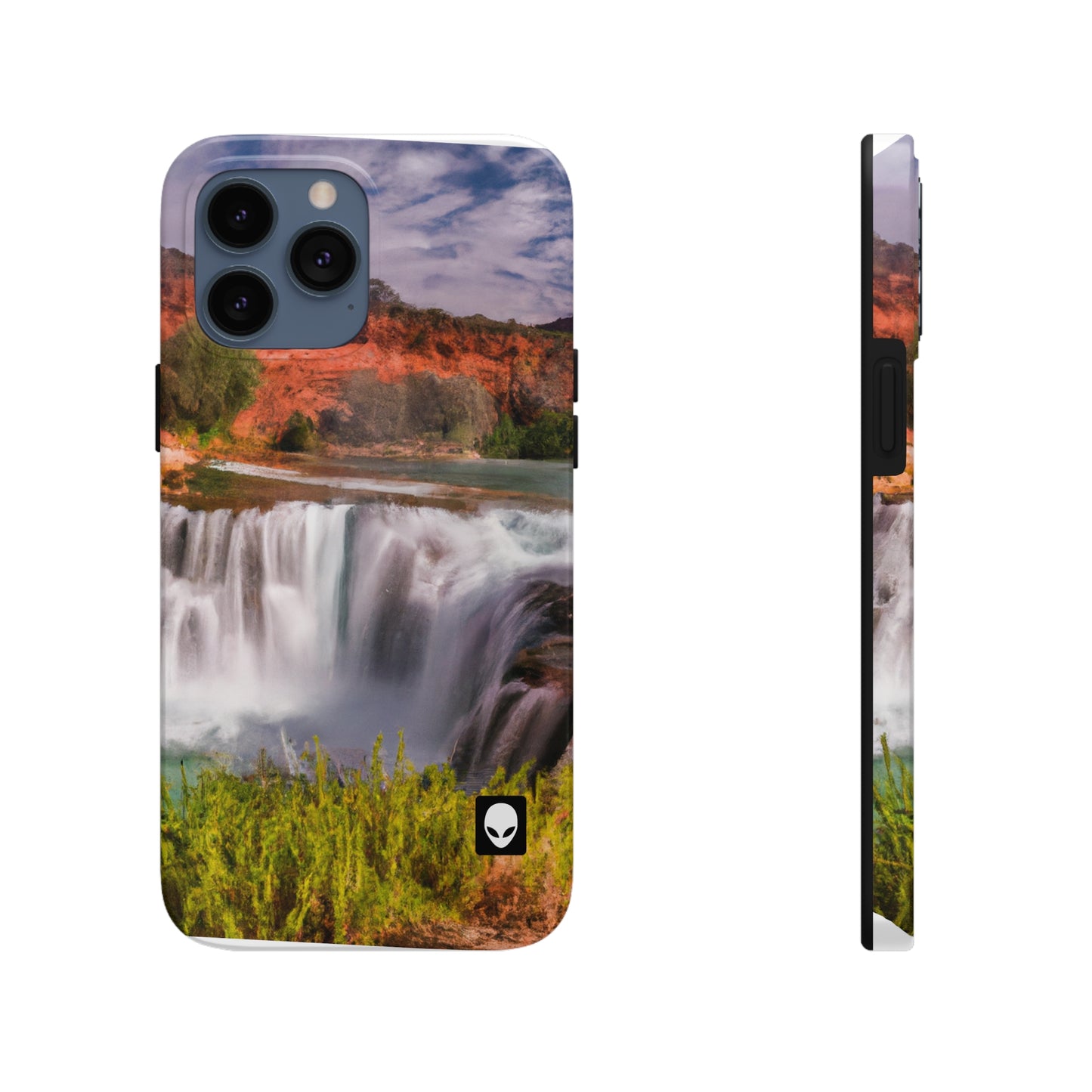 „Die Schönheit der Natur einfangen: Eine ikonische Landschaft in lebendiger Kunst gestalten“ – The Alien Tough Phone Cases