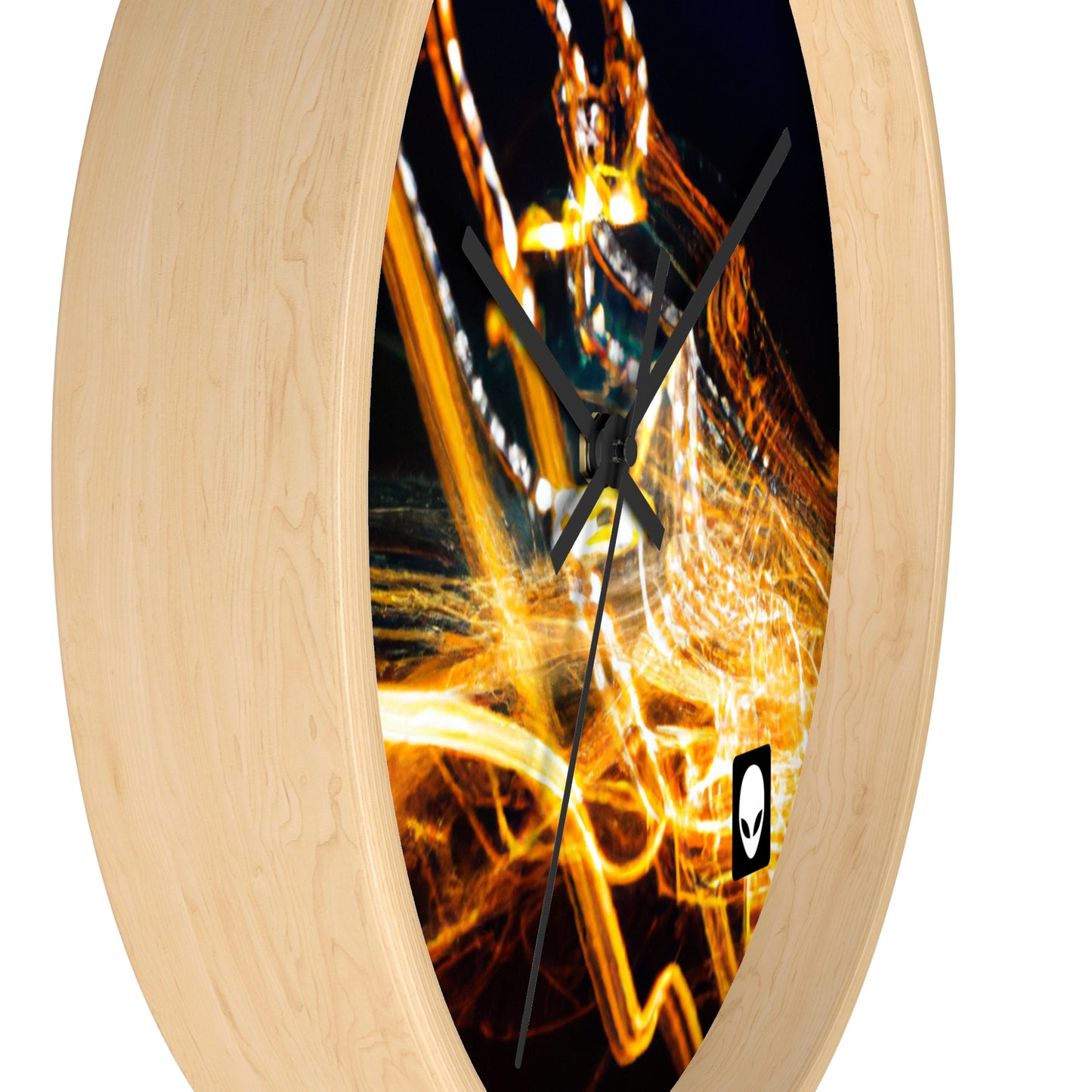 "Chaotic Disruption: An Abstract Exploration" - The Alien Wall Clock