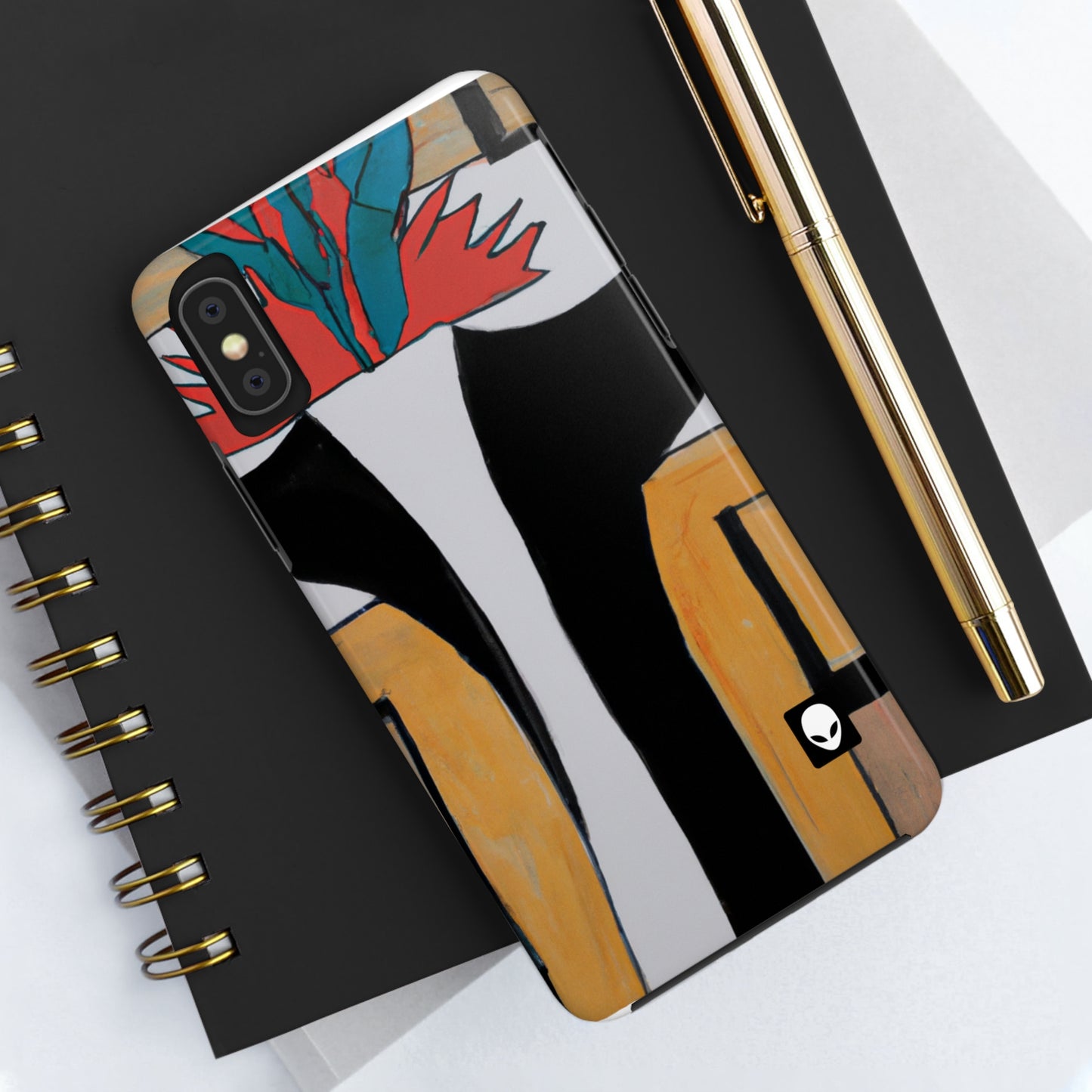 "Explorando el equilibrio y los patrones en el arte abstracto" - The Alien Tough Phone Cases