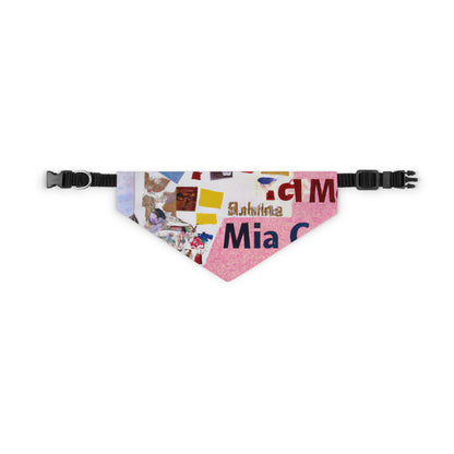 "Construyendo una identidad en línea: un collage de redes sociales" - The Alien Pet Bandana Collar