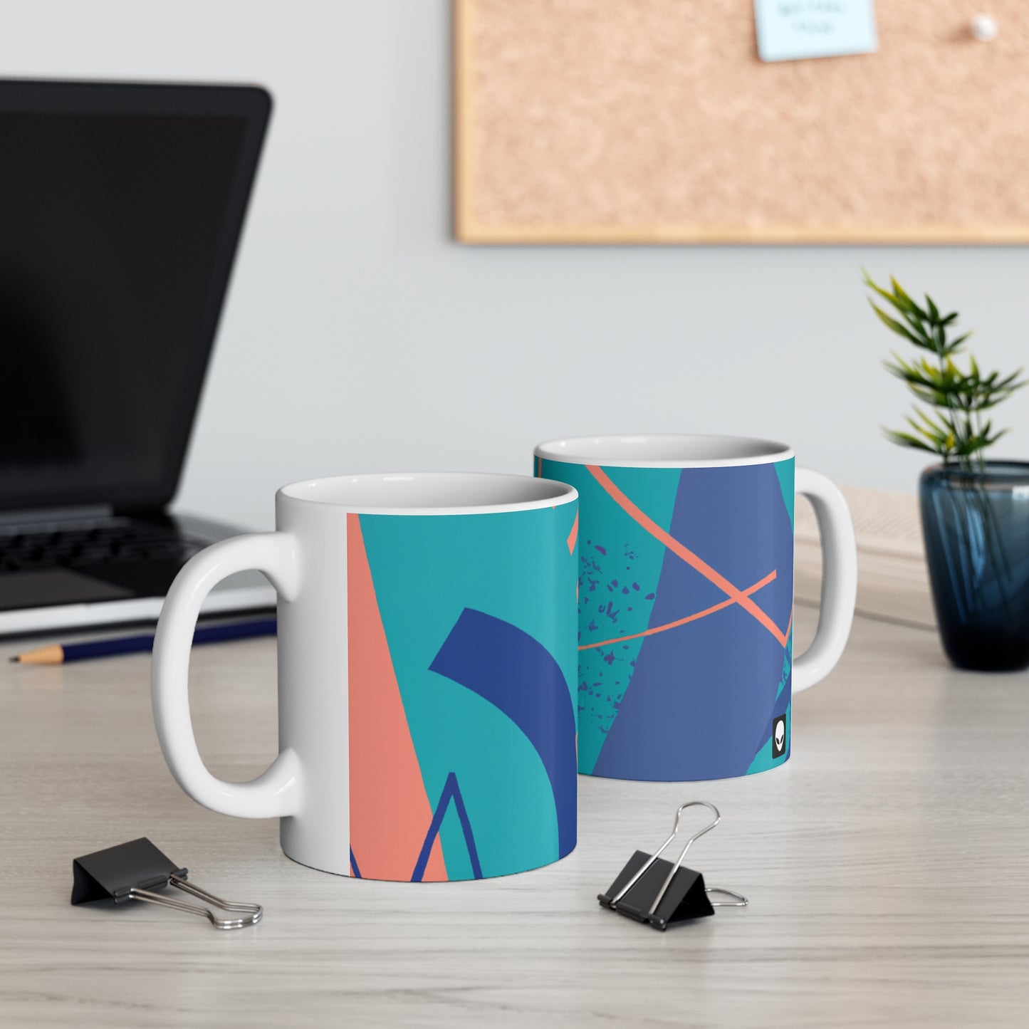 Geometrische Kunst: Eine Erkundung von Farbe und Form – The Alien Keramiktasse 11 oz