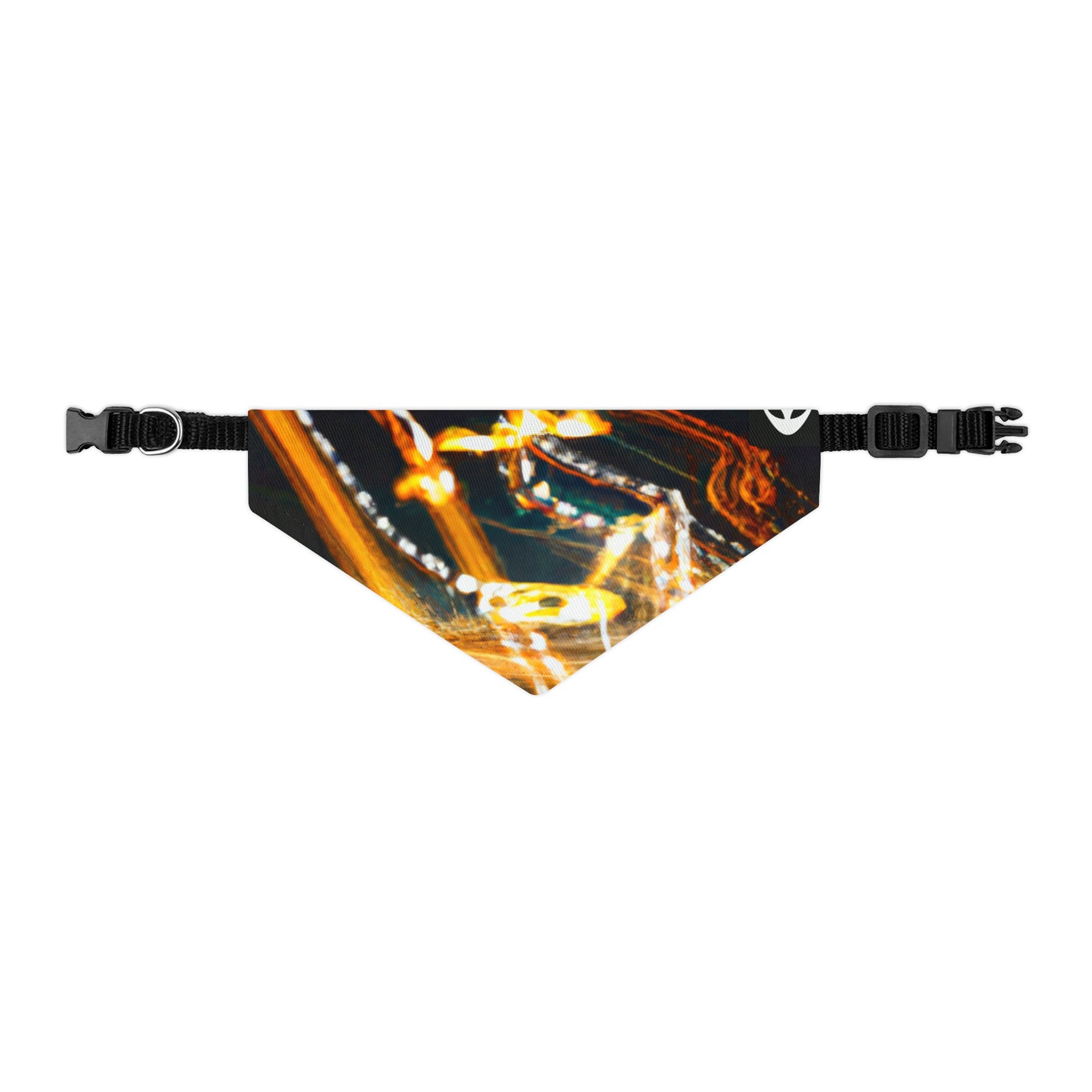 "Chaotic Disruption: An Abstract Exploration" - The Alien Pet Bandana Collar