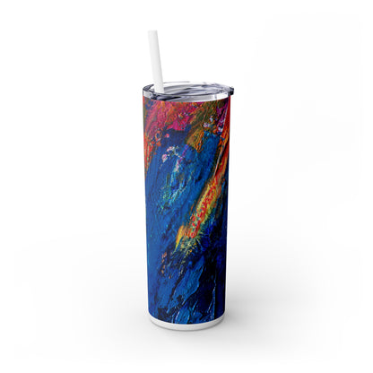 Whimsical Wonders - Der Alien Maars® Skinny Tumbler mit Strohhalm 20oz