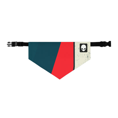 "Abstract Expressionism: Exploring Lines and Shapes" - The Alien Pet Bandana Collar