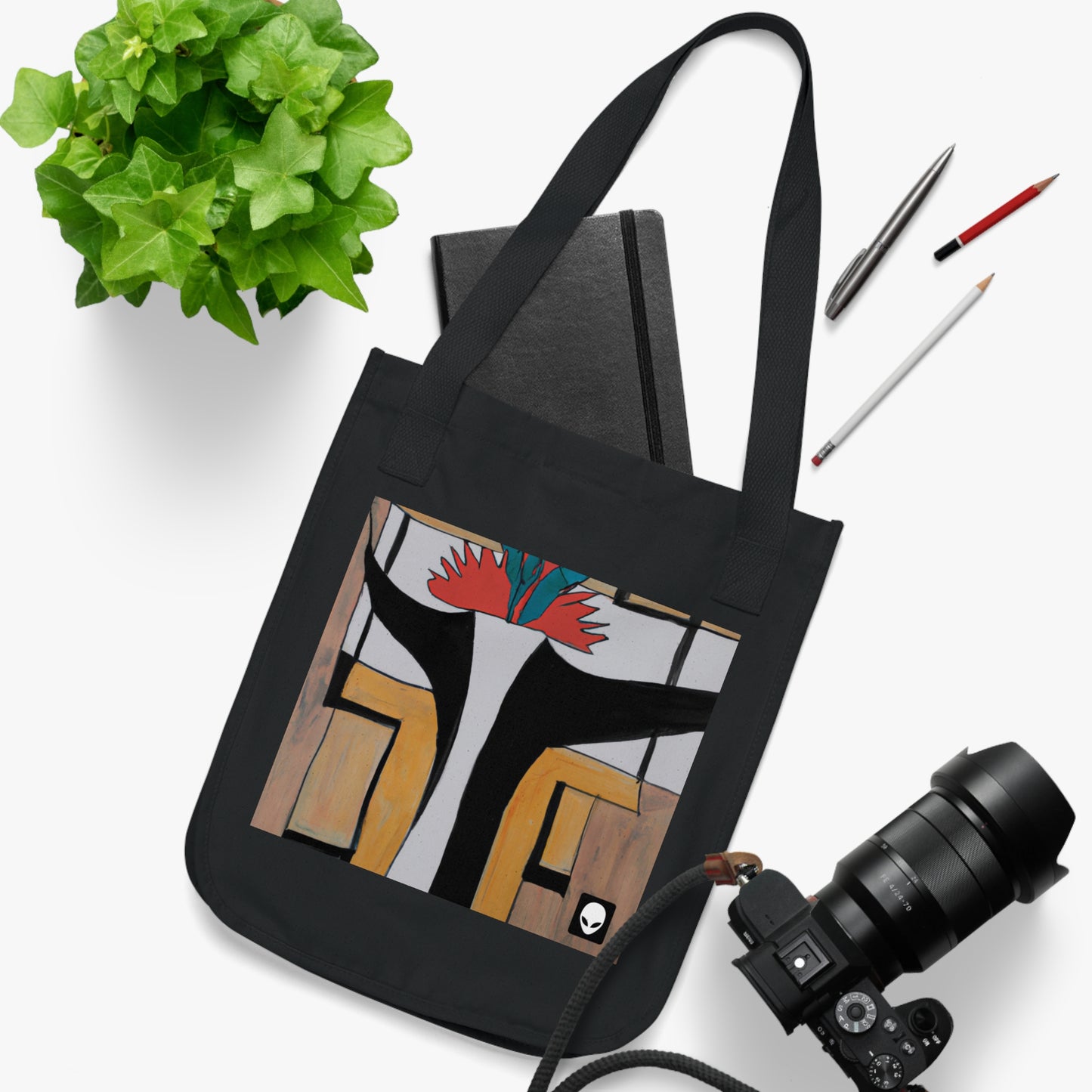 "Exploring Balance and Pattern in Abstract Art" - The Alien Eco-friendly Tote Bag