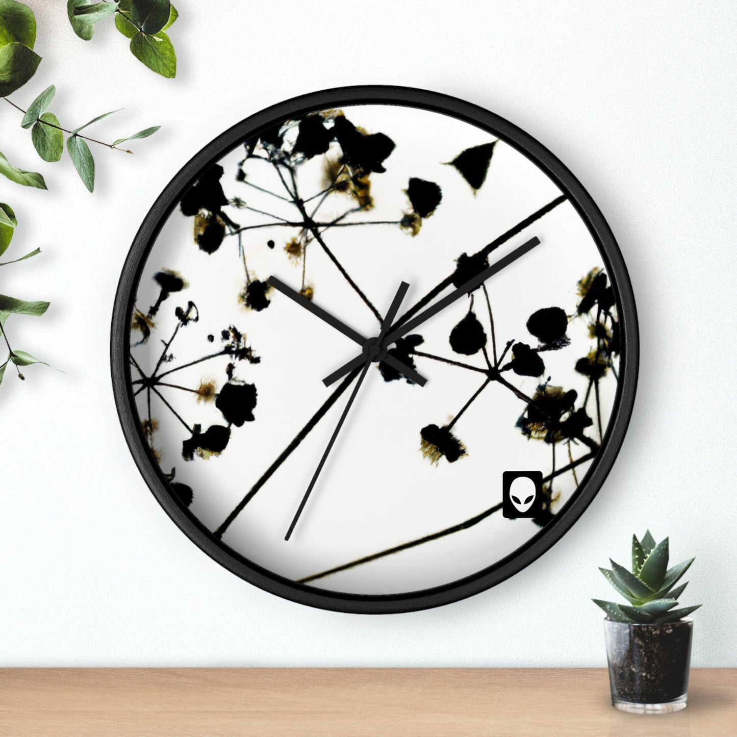 "A Light and Shadow Illumination" - The Alien Wall Clock